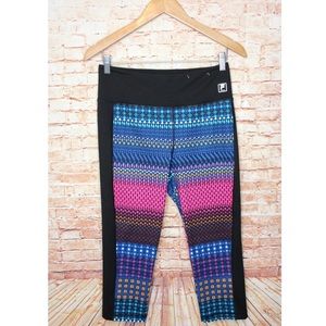 Fila | Crazy Pattern Multi Color Capri Leggings